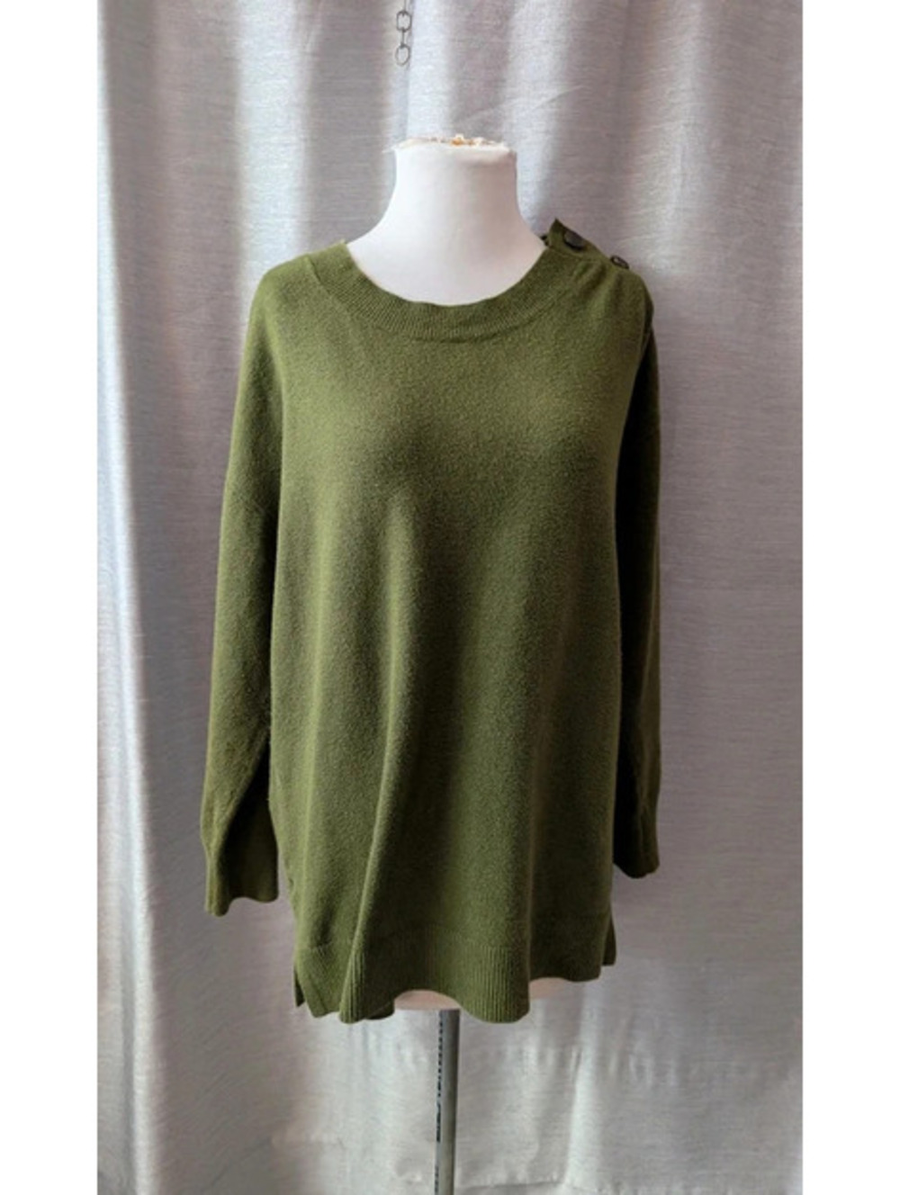 Olive Green Ann Taylor Loft Oversize Sweater L